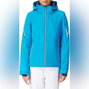 Spyder Women's Project Jacket in Riviera/White/Depth Blue Sz 10 US med insulated
